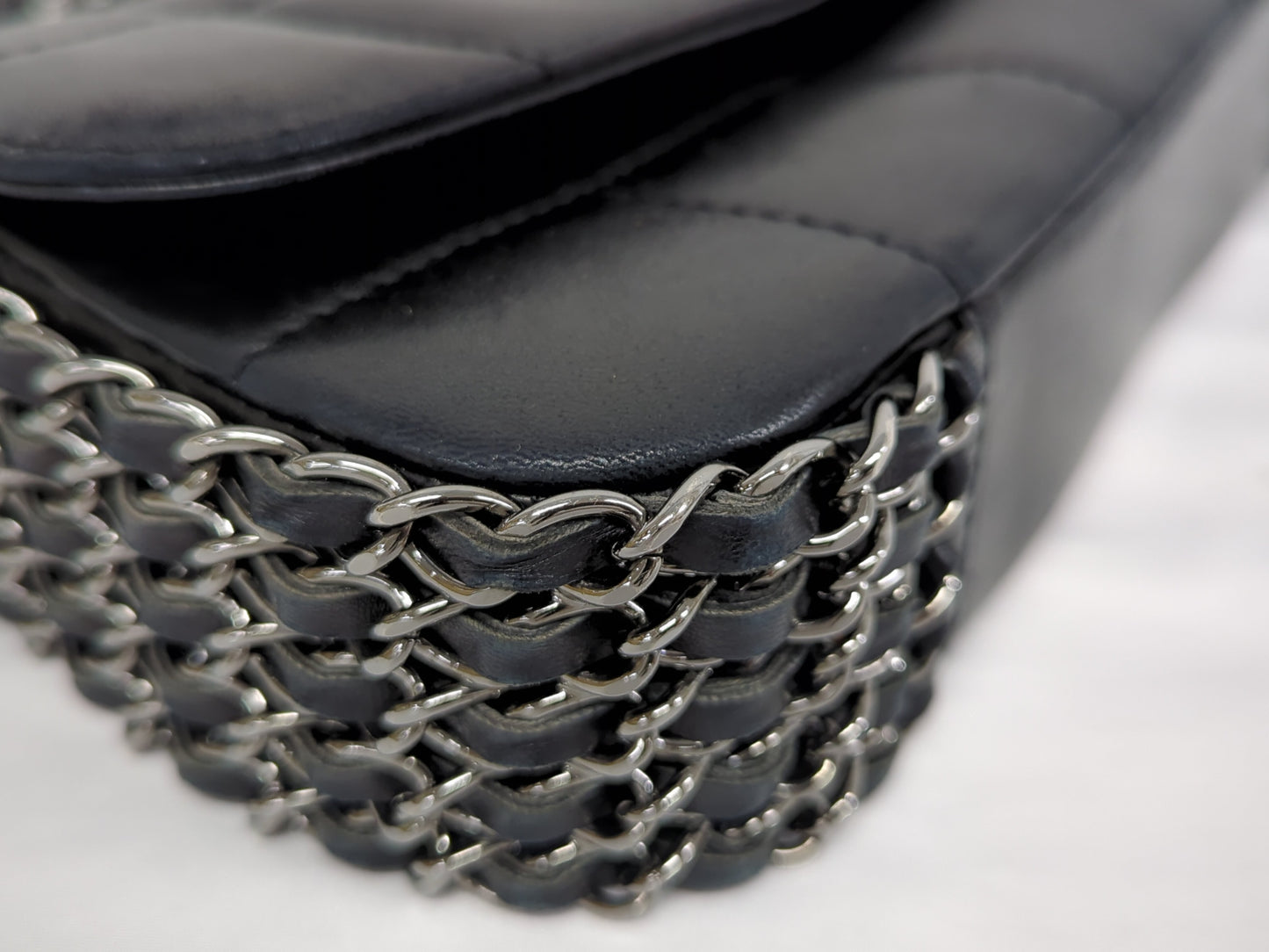 CHANEL Chocolate Bar Chain Shoulder Bag, No. 8