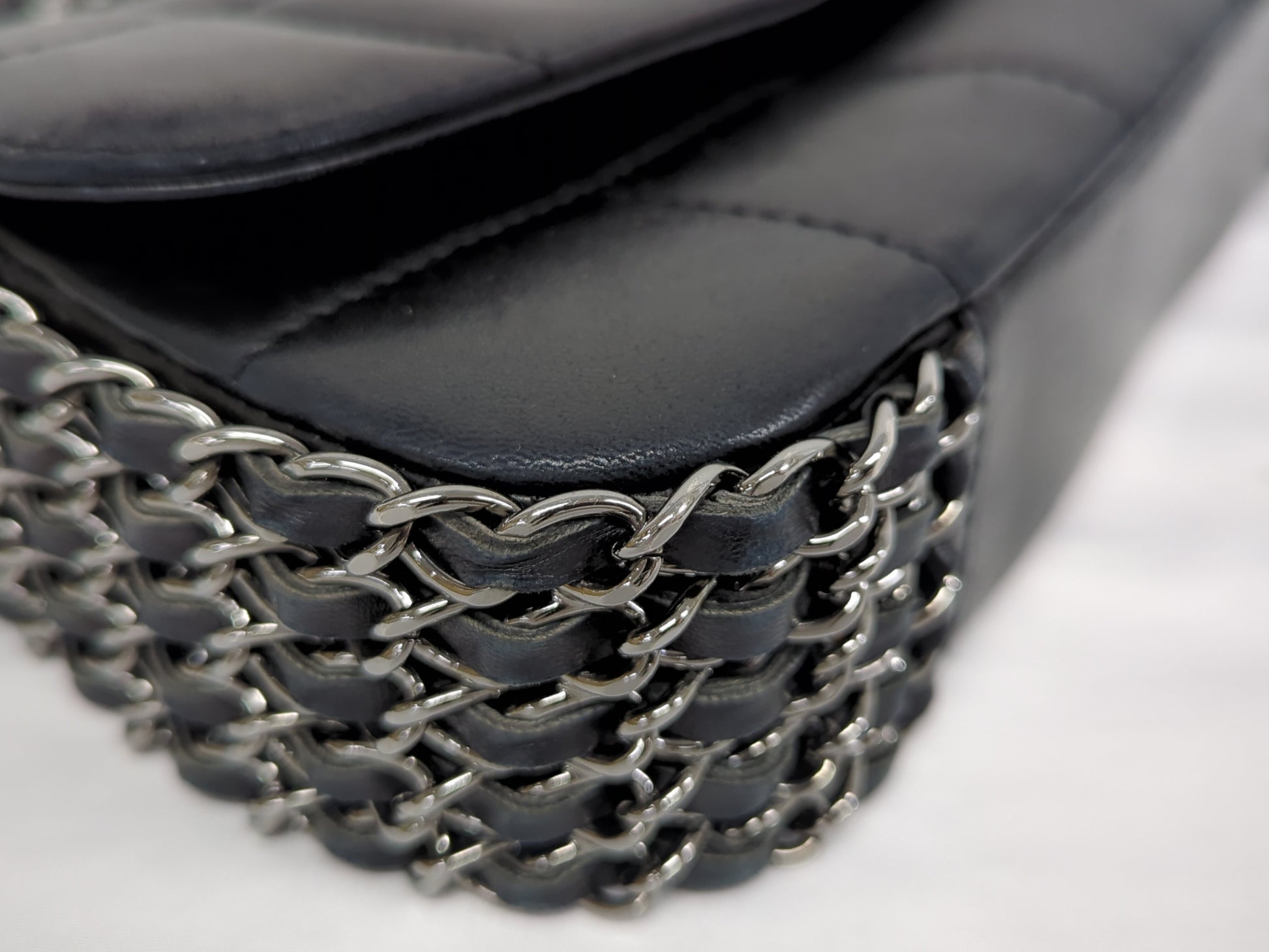 CHANEL Chocolate Bar Chain Shoulder Bag, No. 8