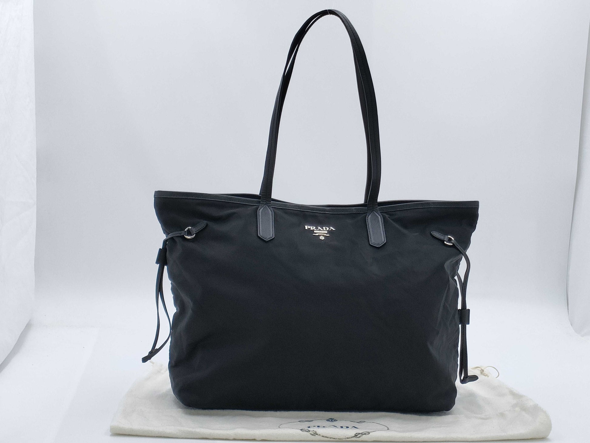 PRADA Prada Tote Bag, Black Shoulder Bag