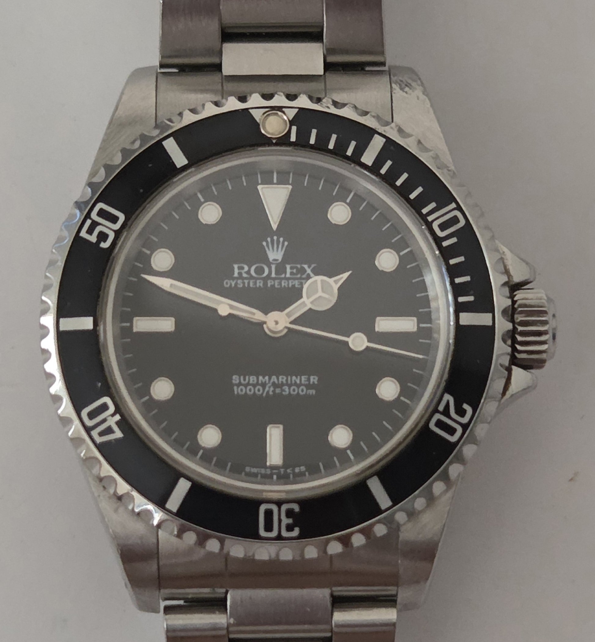 ROLEX 14060 T904296 Black Dial Tritium Men's Watch