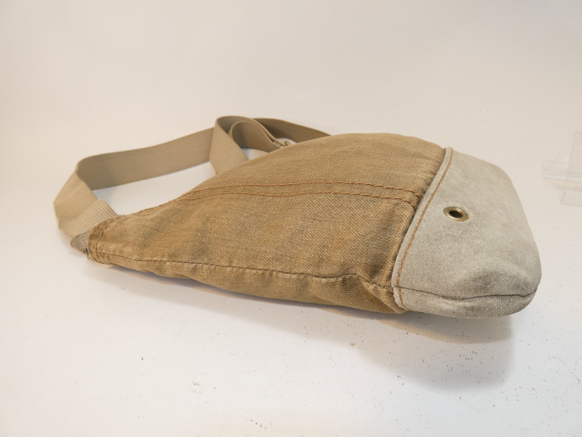 Yves Saint Laurent Canvas Suede Shoulder Bag