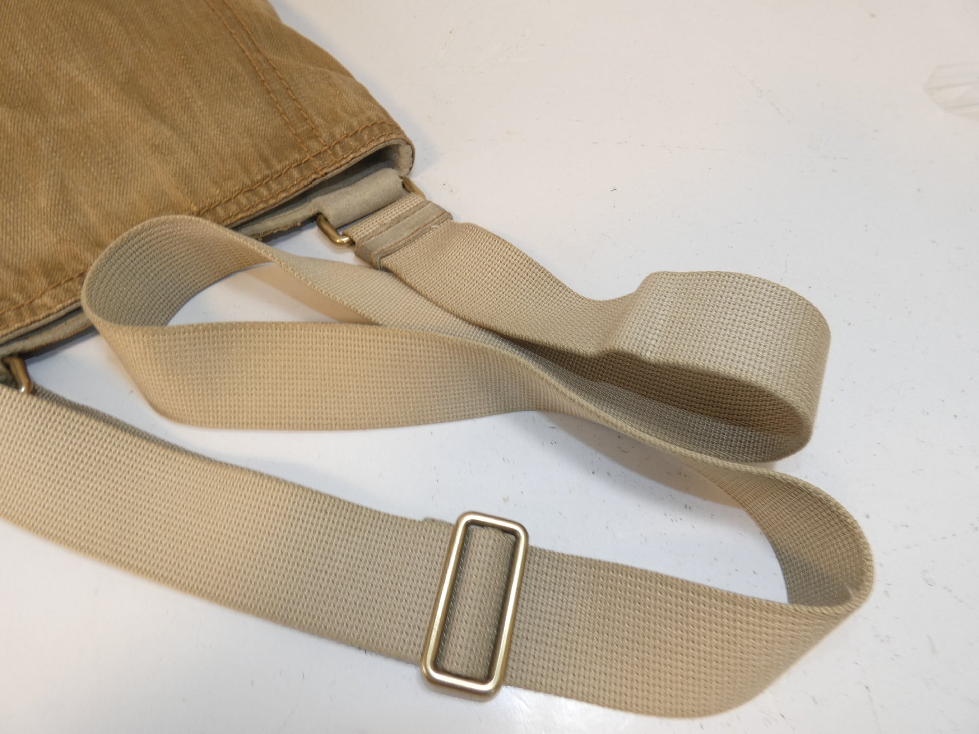 Yves Saint Laurent Canvas Suede Shoulder Bag