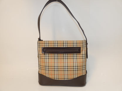BURBERRY Nova Check Leather One-Shoulder/One-Hand Shoulder Bag