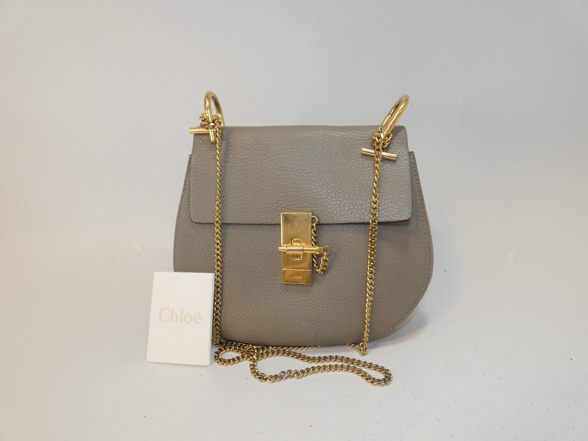 Chloe Drew Leather Chain Shoulder Bag
