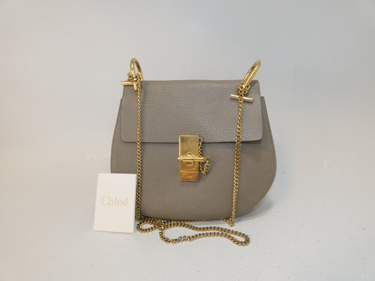 Chloe Drew Leather Chain Shoulder Bag