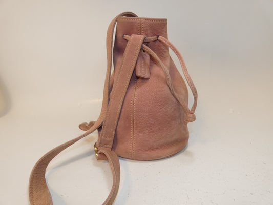 COACH suede drawstring shoulder bag