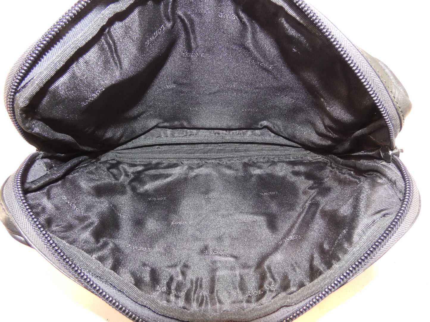 LOEWE Anagram Black Leather Clutch Pouch Clutch Bag