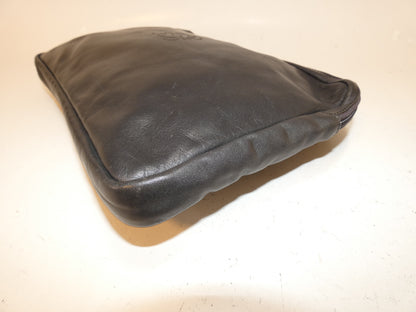 LOEWE Anagram Black Leather Clutch Pouch Clutch Bag