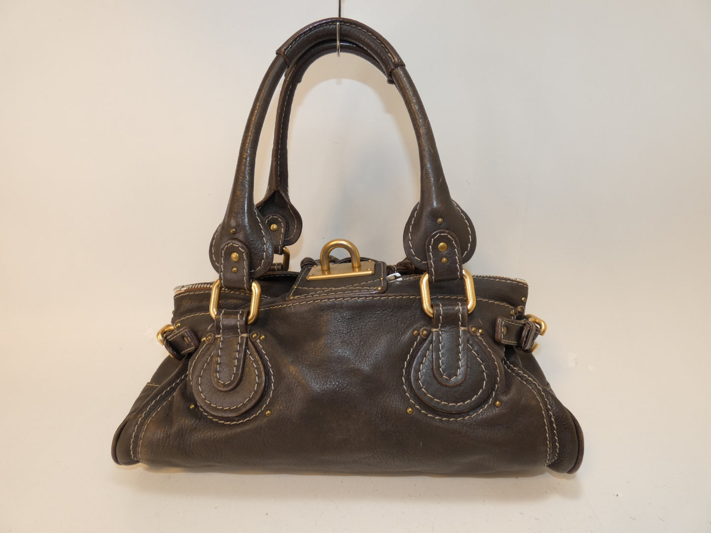 Chloe Paddington Leather Dark Brown Handbag