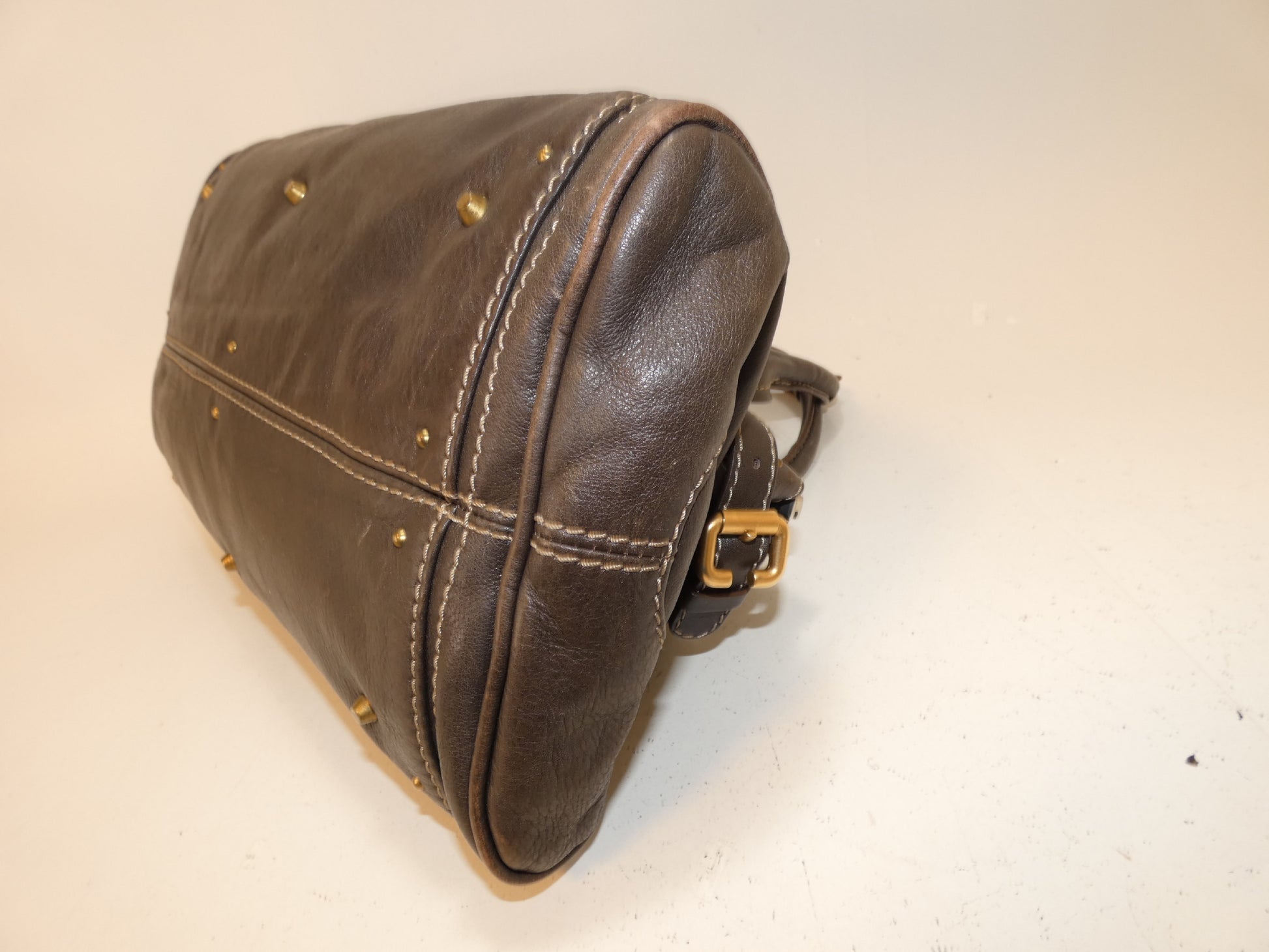 Chloe Paddington Leather Dark Brown Handbag