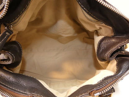Chloe Paddington Leather Dark Brown Handbag