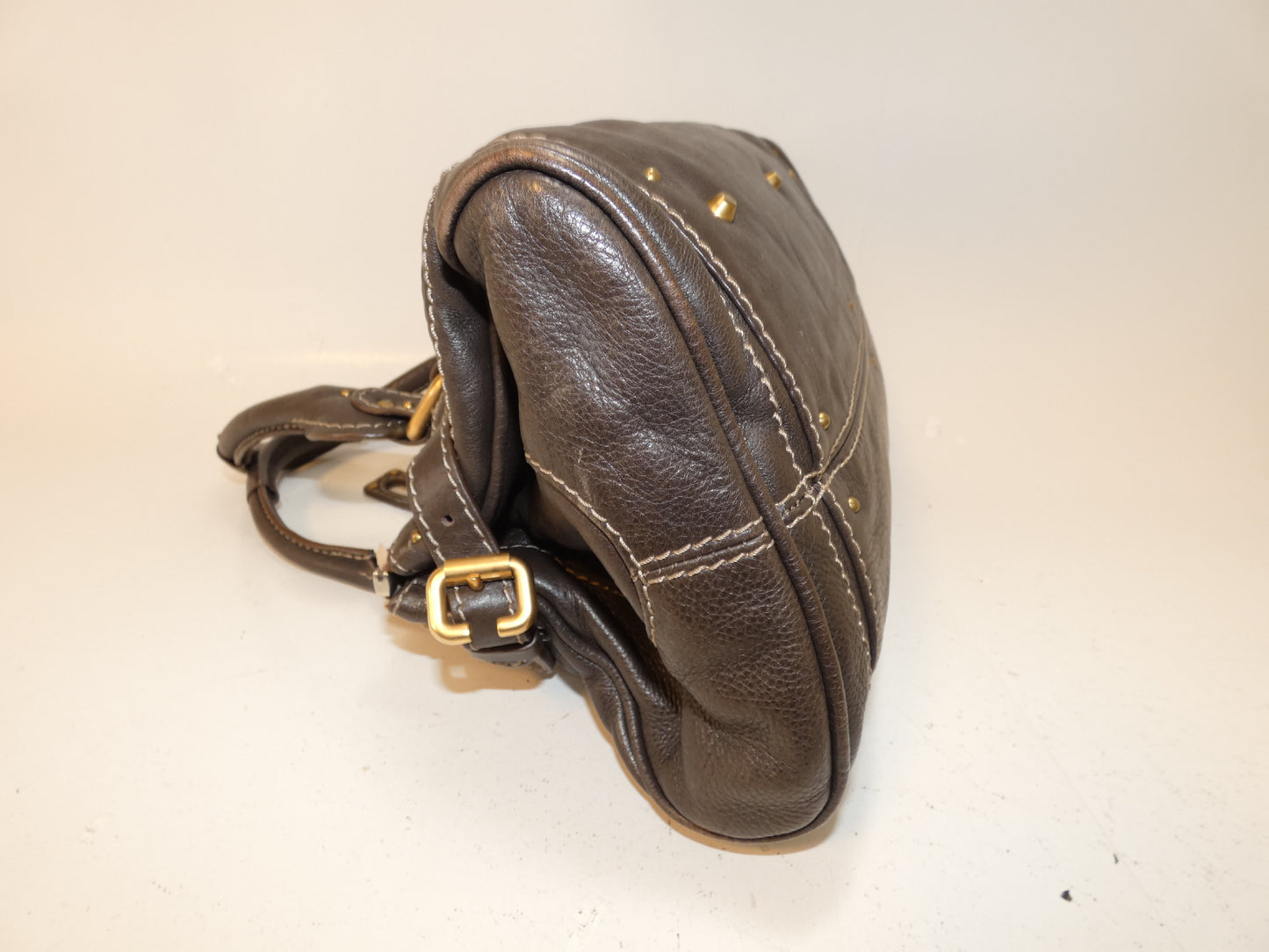 Chloe Paddington Leather Dark Brown Handbag