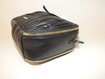 Miu Miu Matelasse Black Vanity Hand Shoulder Bag