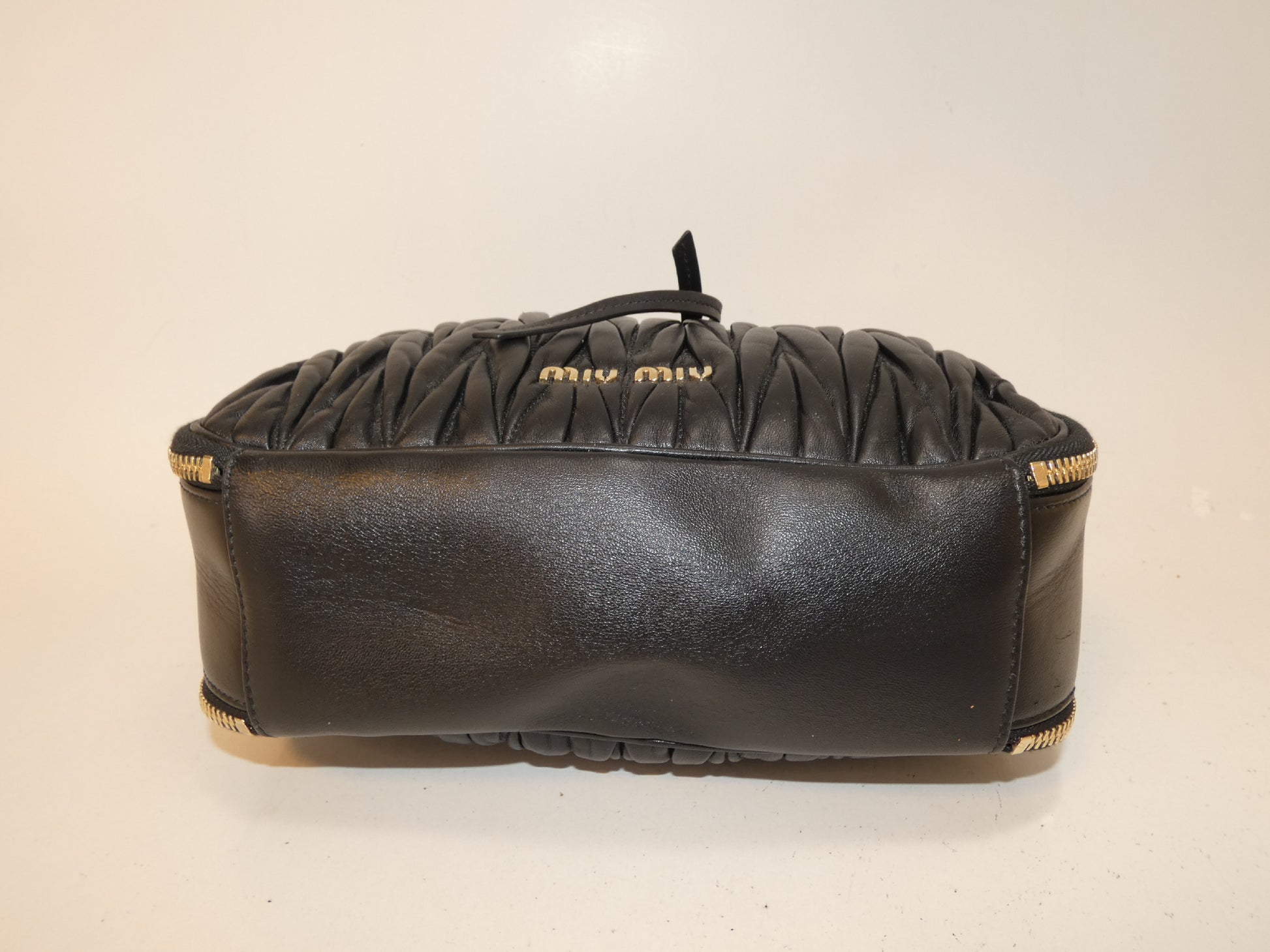 Miu Miu Matelasse Black Vanity Hand Shoulder Bag