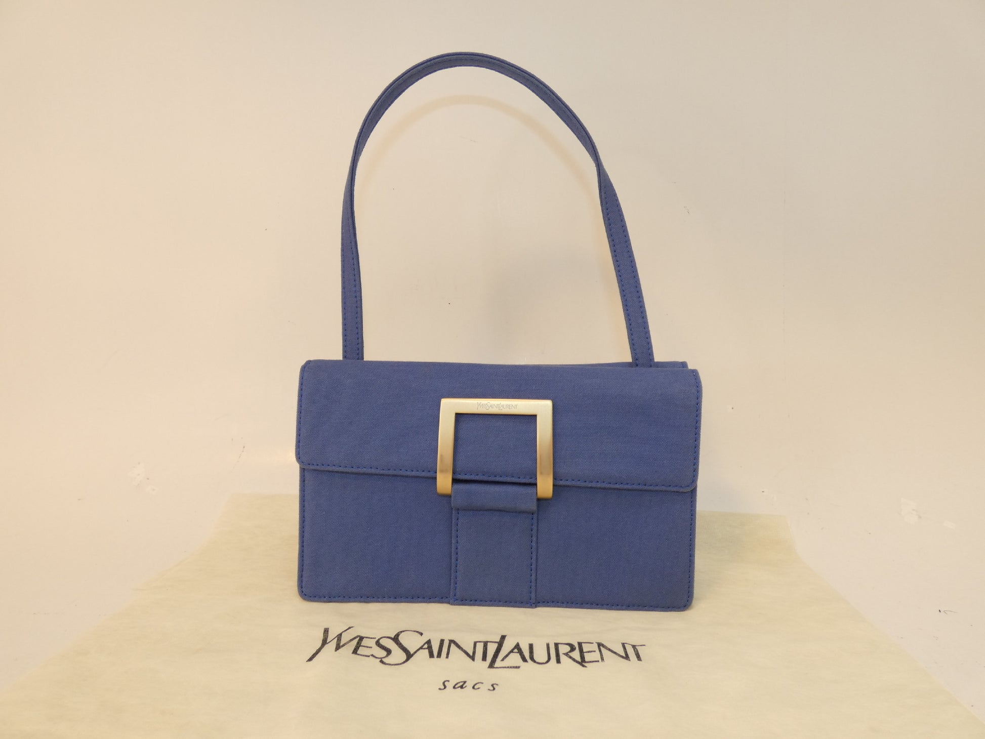 Yves Saint Laurent Canvas Square Mini Handbag