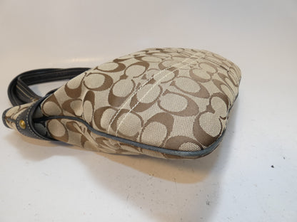 COACH Signature Canvas Leather Hook Belt Handbag
