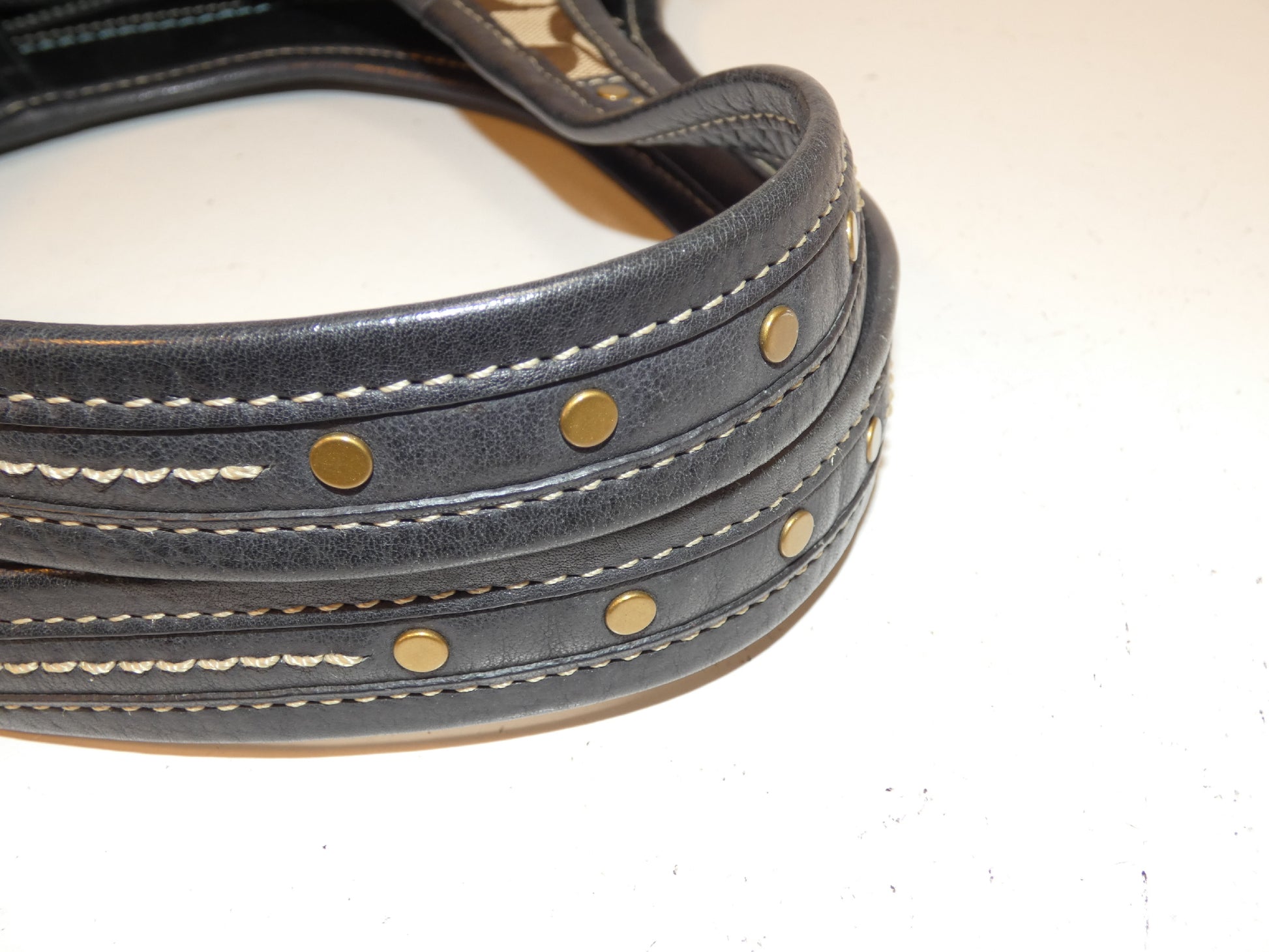 COACH Signature Canvas Leather Hook Belt Handbag