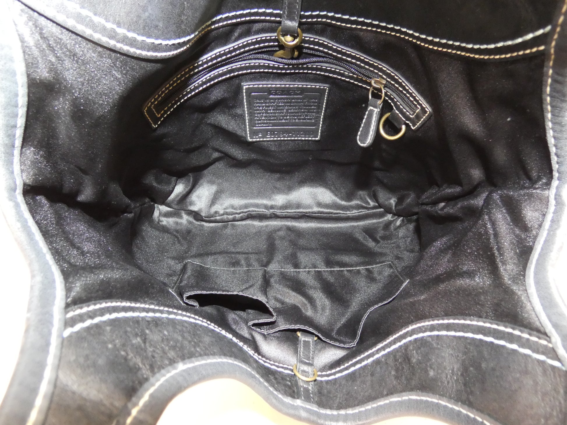 COACH Signature Canvas Leather Hook Belt Handbag