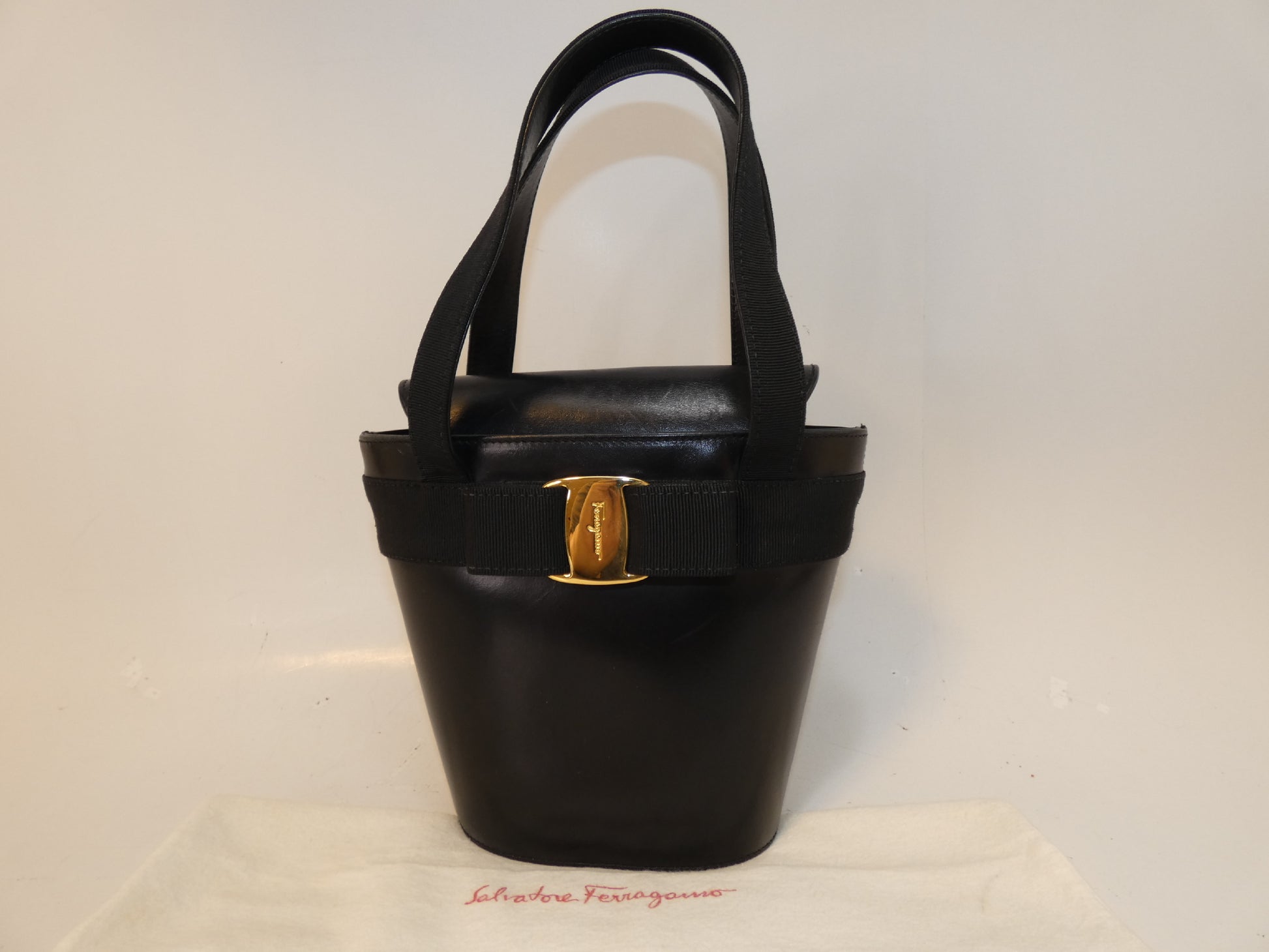 Salvatore Ferragamo Vara Leather Handbag