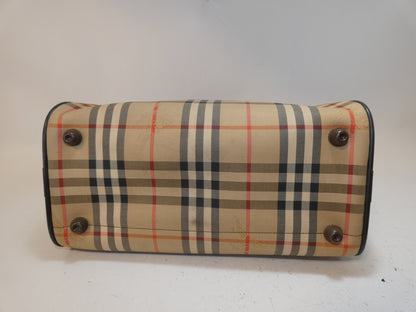 BURBERRY Nova Check Hand Boston Bag