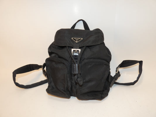 PRADA nylon black backpack