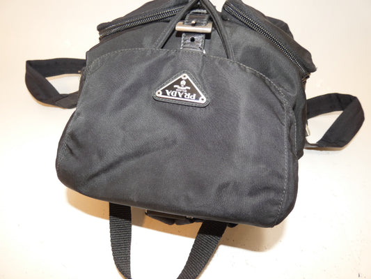 PRADA nylon black backpack