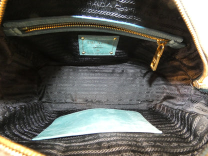 PRADA 2-way Leather Boston Hand Shoulder Bag