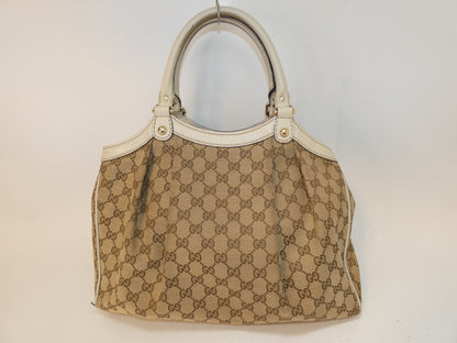 GUCCI Sukey GG Canvas Handbag