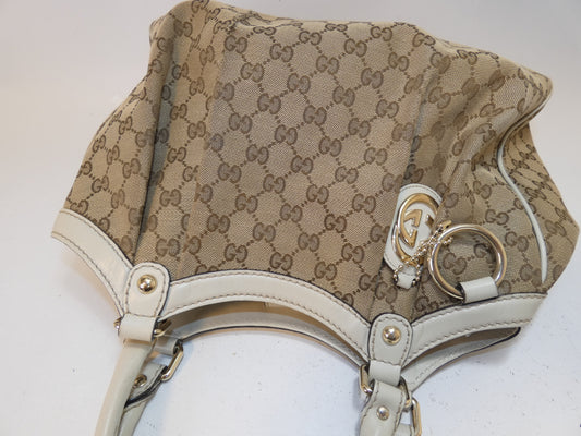 GUCCI Sukey GG Canvas Handbag