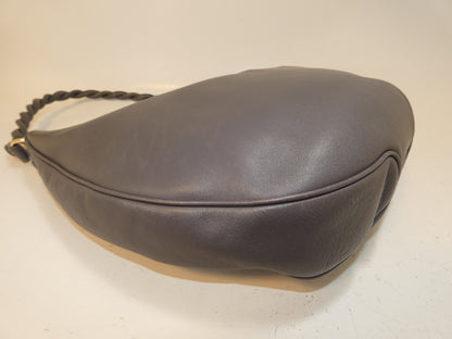 MORABITO Morabito Leather Gray One-Shoulder/One-Hand Shoulder Bag