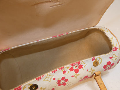 LOUIS VUITTON Papillon Takashi Murakami Cherry Blossom Ribbon Handbag