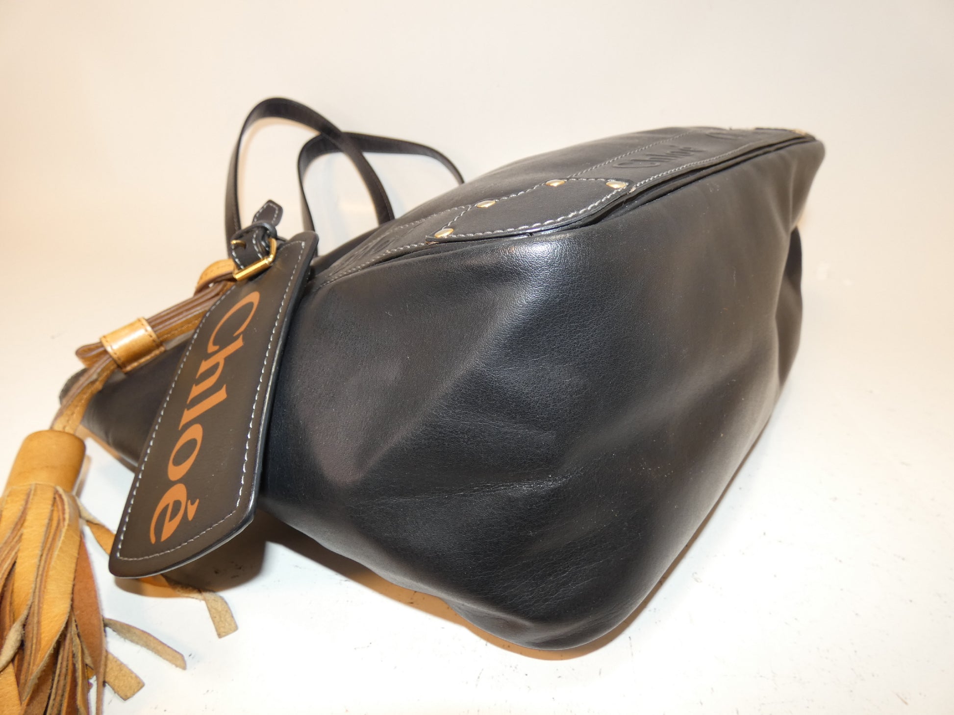 Chloe Eden fringe leather black handbag