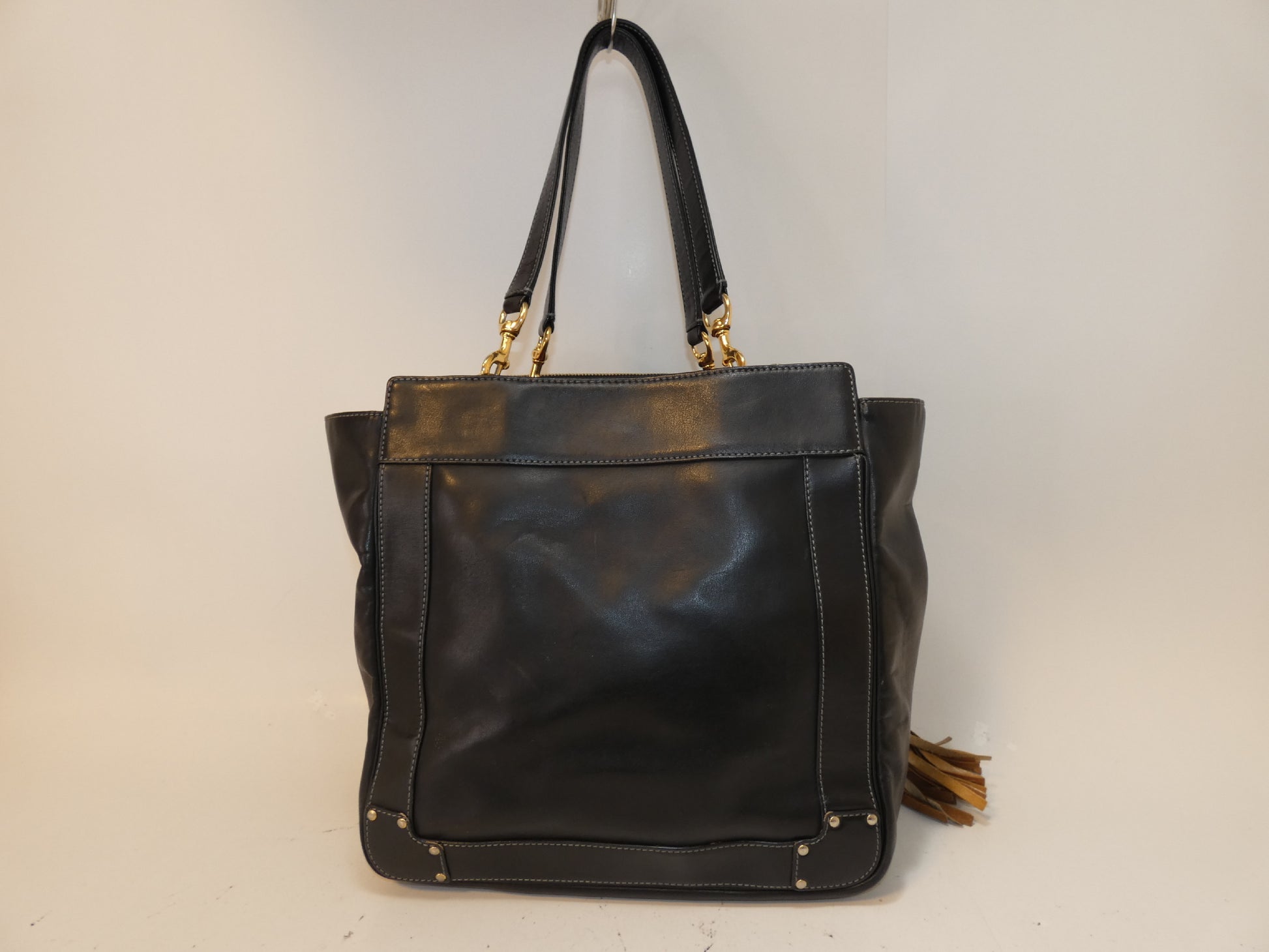 Chloe Eden fringe leather black handbag