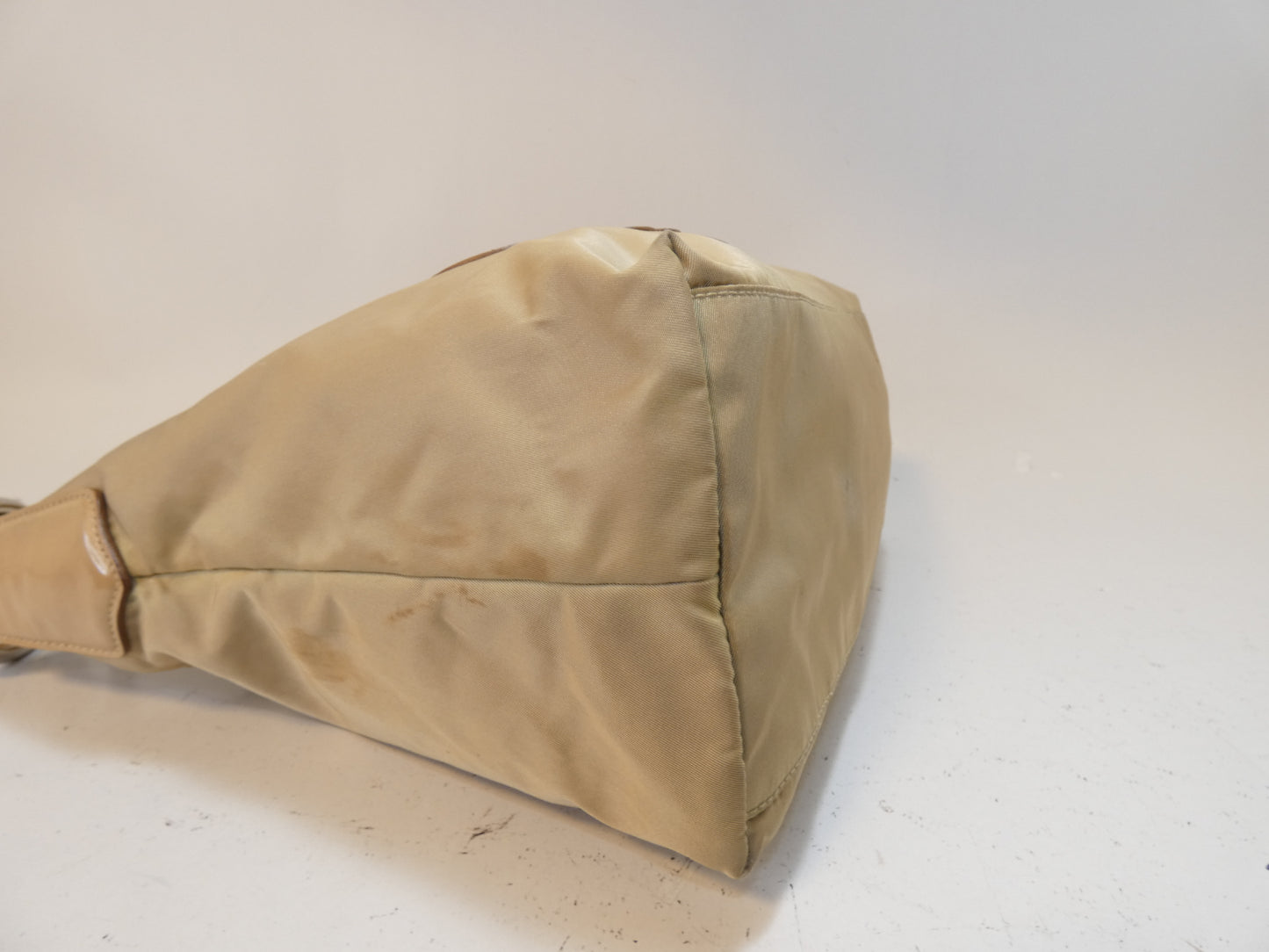PRADA Logo Jacquard Nylon Patent One-Hand One-Shoulder Shoulder Bag