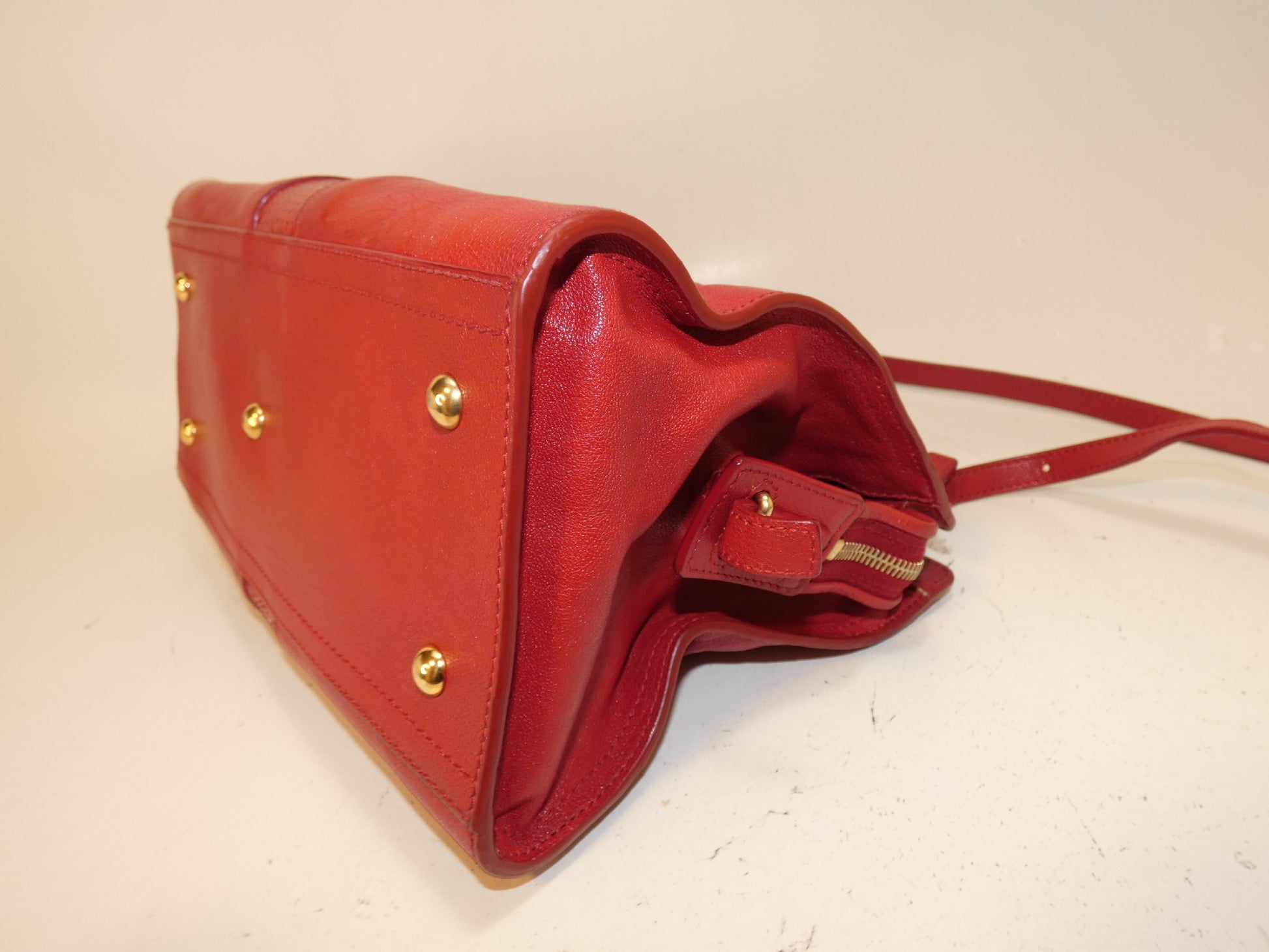 Yves Saint Laurent 2-way Cabas Chic calfskin python print hand/shoulder bag