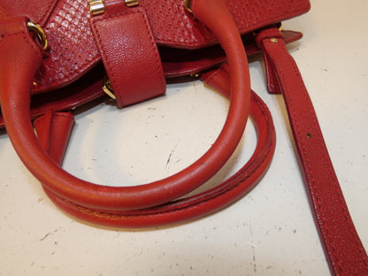 Yves Saint Laurent 2-way Cabas Chic calfskin python print hand/shoulder bag