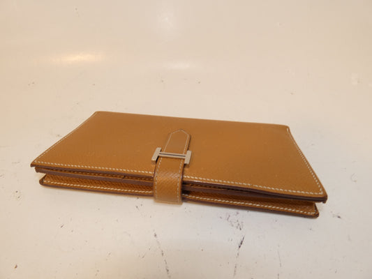 HERMES Bearn soufflé Epson T engraved long wallet