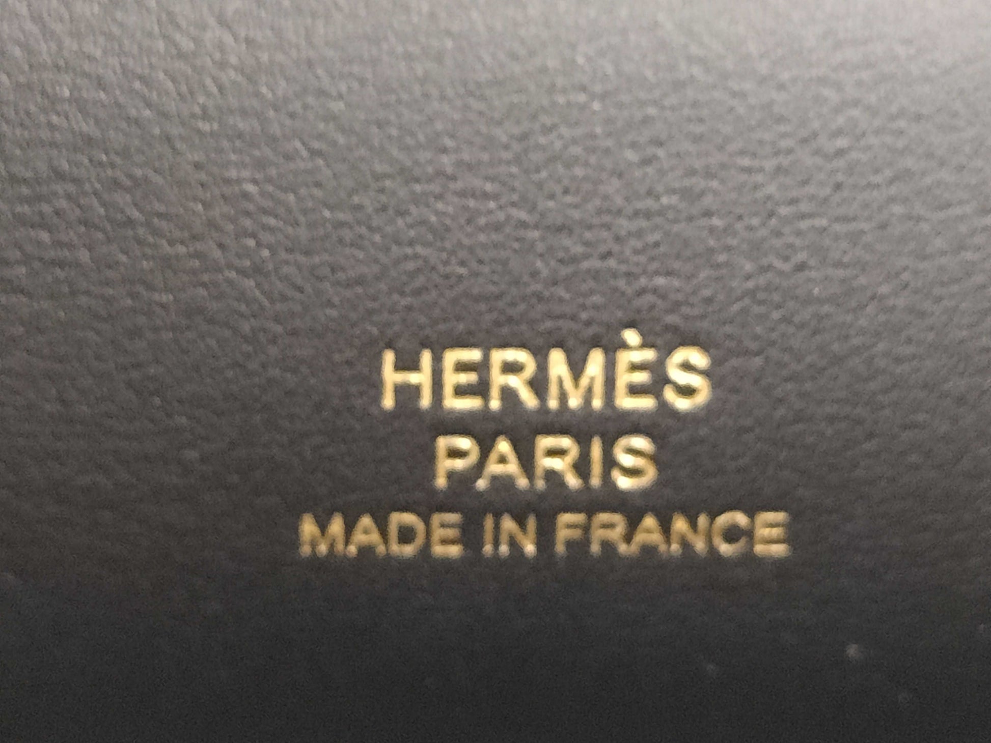 HERMES Pochette Kelly Swift Leather Black G Hardware W Stamp Handbag