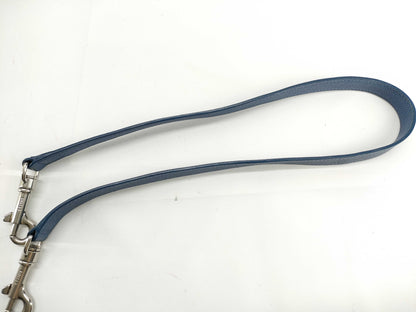 CELINE Mini Belt Bag, Leather, Blue, 2-Way Handbag