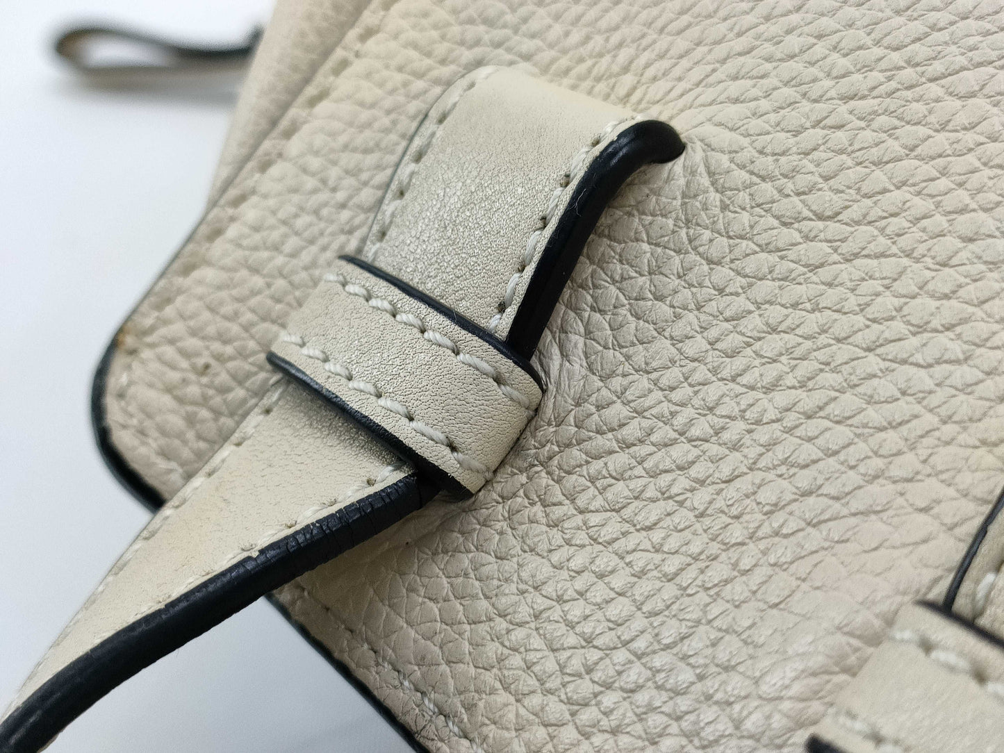 LOEWE Hammock Small Leather 2-Way Handbag in Beige