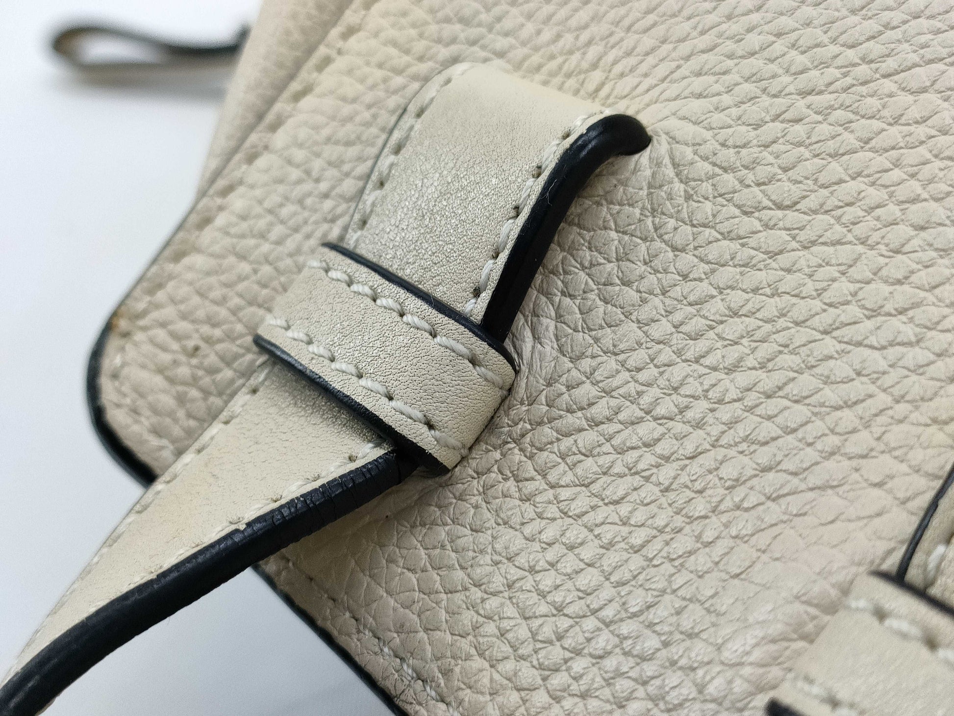 LOEWE Hammock Small Leather 2-Way Handbag in Beige
