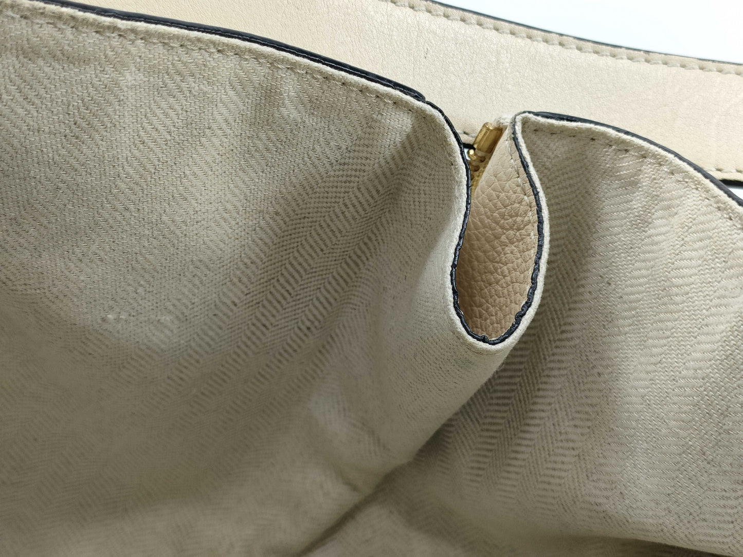 LOEWE Hammock Small Leather 2-Way Handbag in Beige