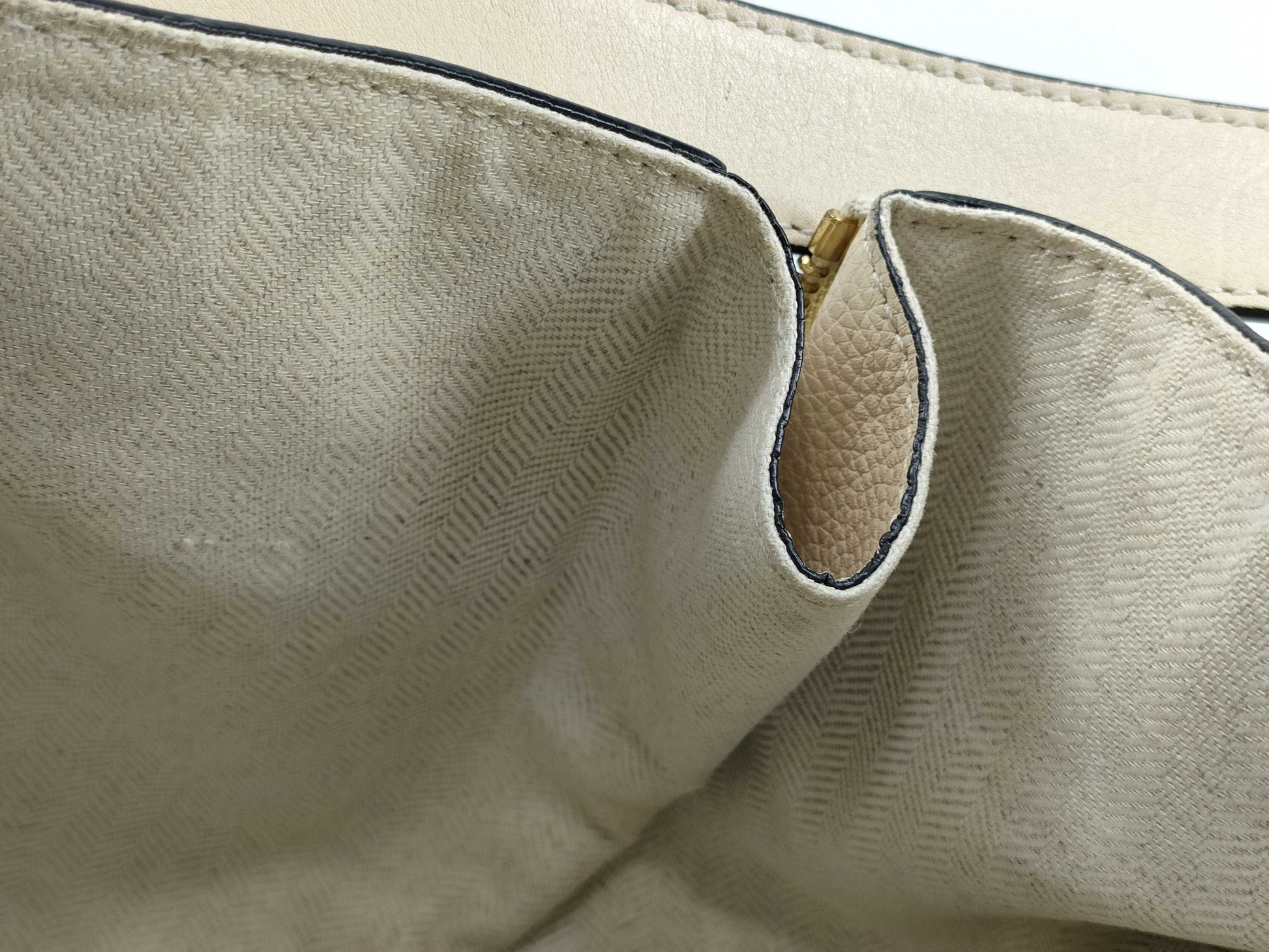 LOEWE Hammock Small Leather 2-Way Handbag in Beige