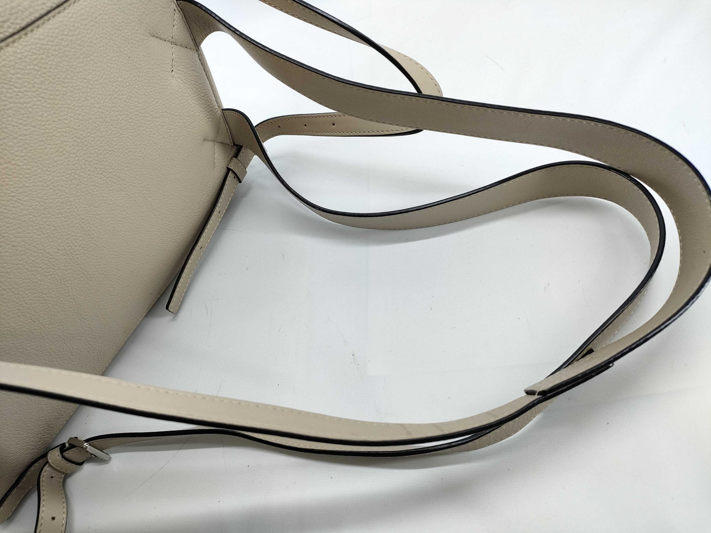 LOEWE Goya Leather Backpack Greige
