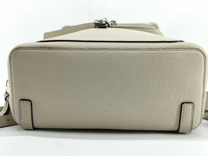 LOEWE Goya Leather Backpack Greige