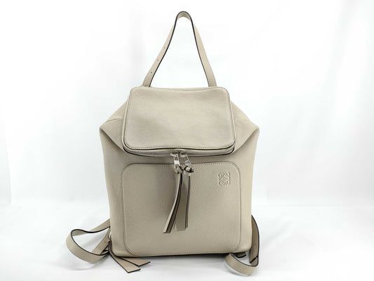 LOEWE Goya Leather Backpack Greige