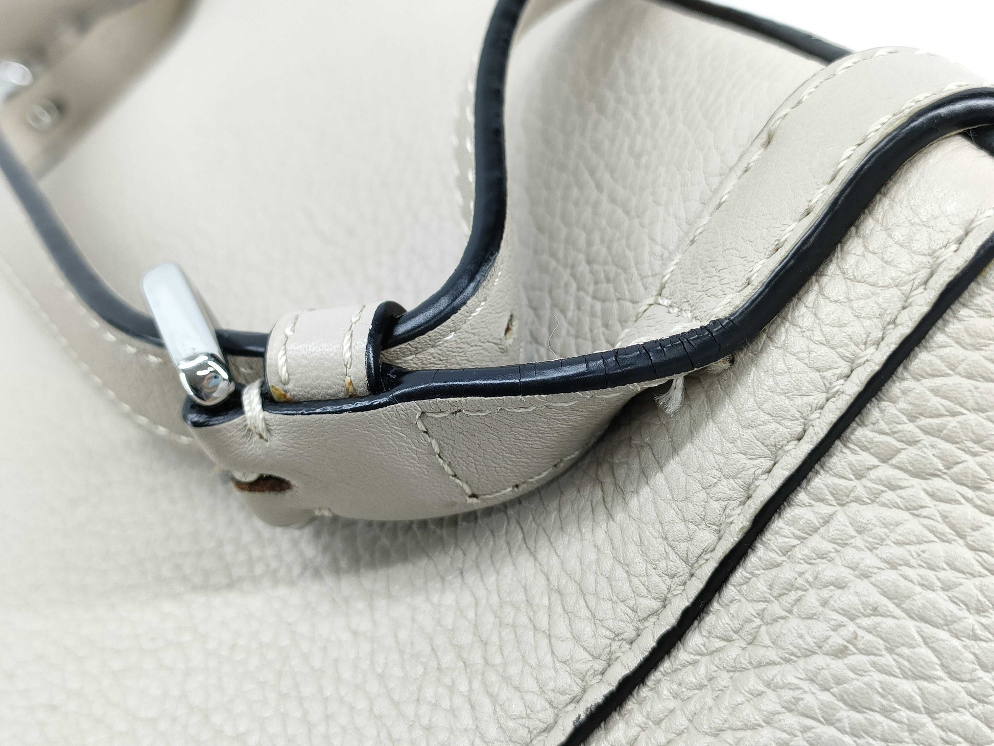 LOEWE Goya Leather Backpack Greige