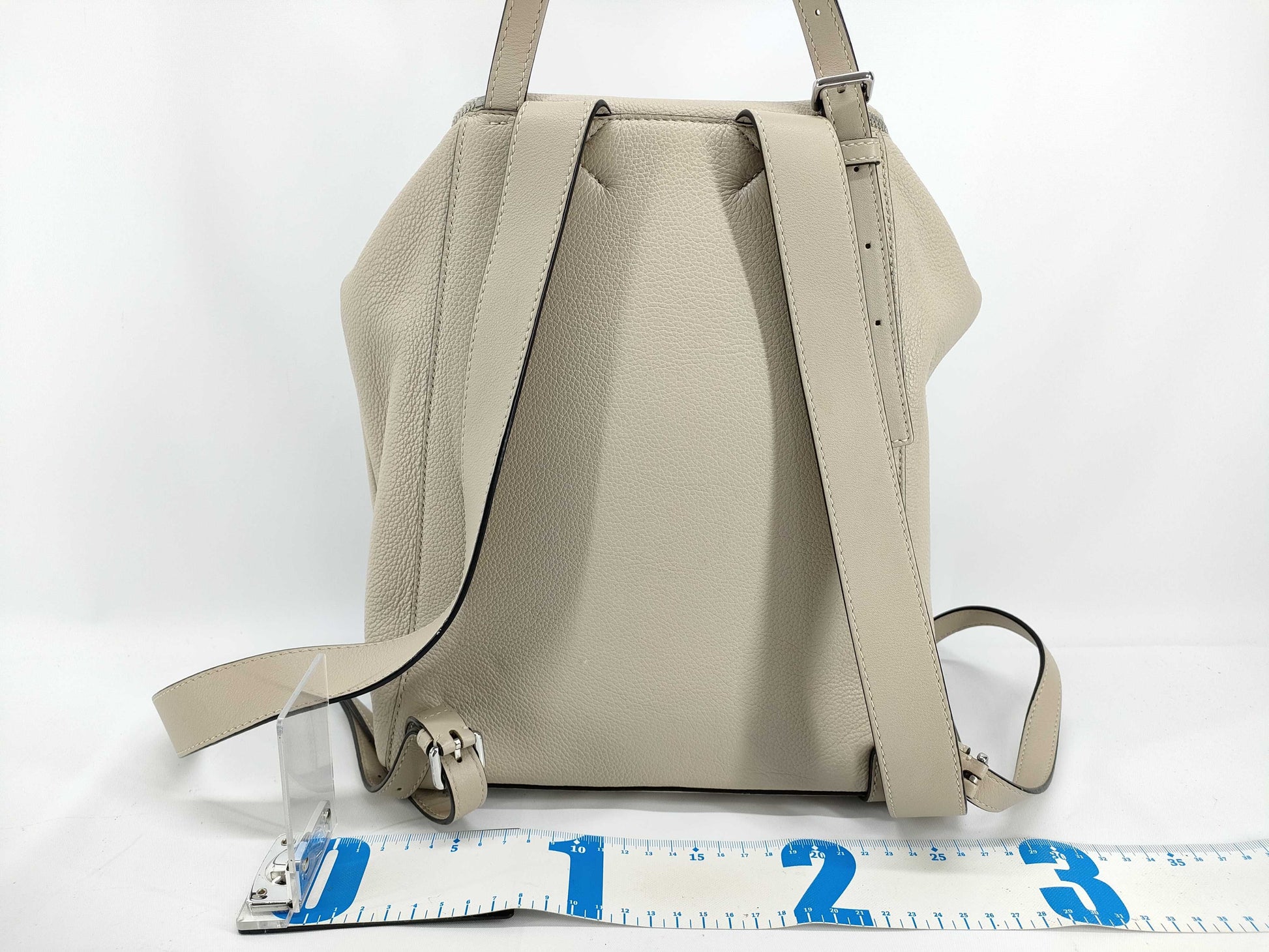 LOEWE Goya Leather Backpack Greige