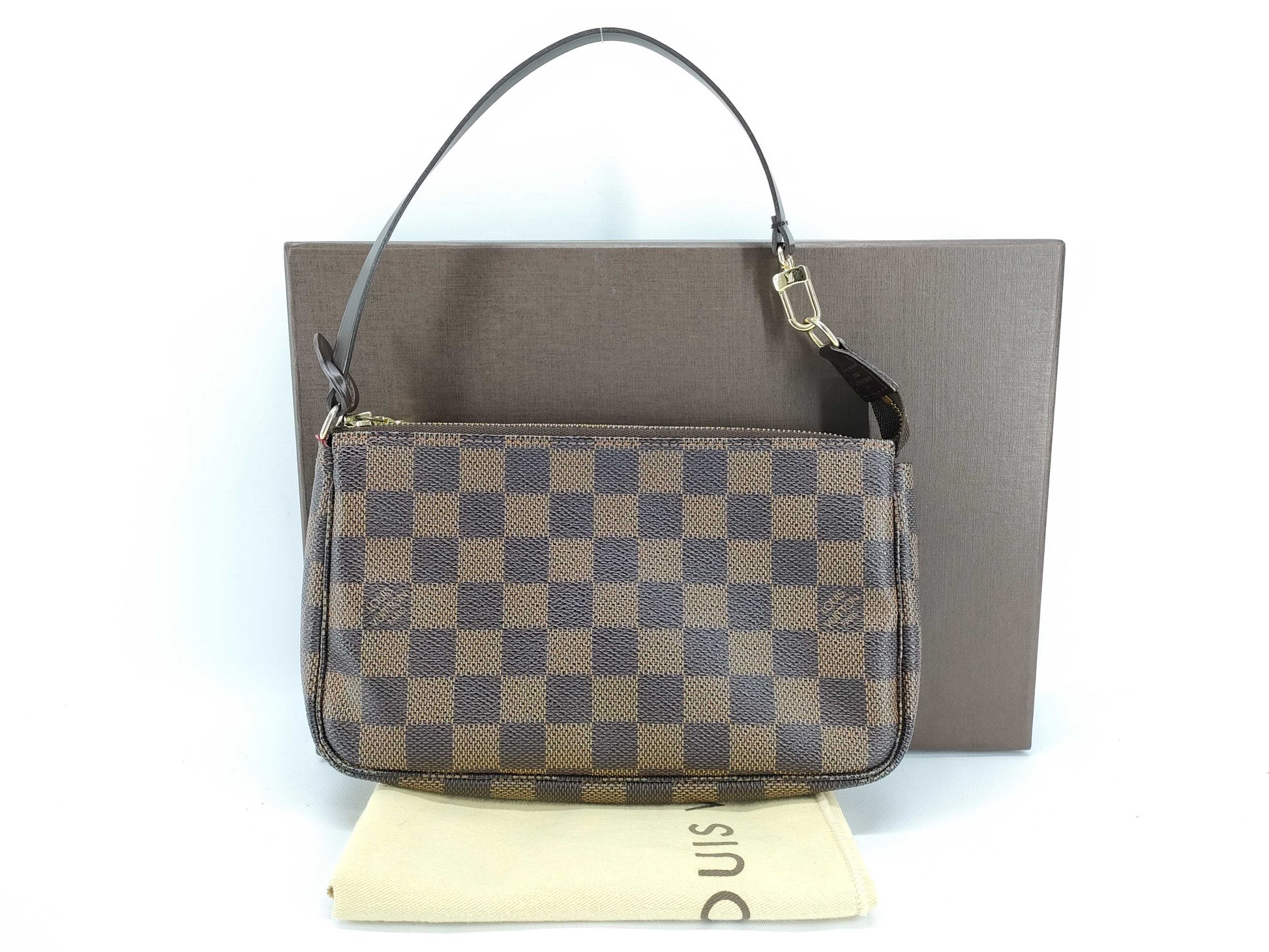 LOUIS VUITTON N51985 Damier Louis Vuitton Damier Accessoires Dark Brown N51985 Handbag