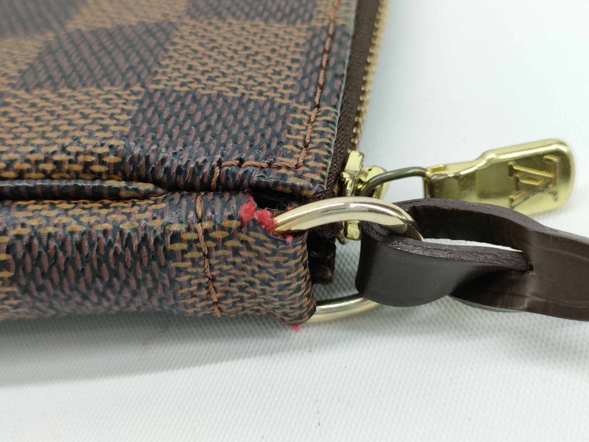 LOUIS VUITTON N51985 Damier Louis Vuitton Damier Accessoires Dark Brown N51985 Handbag